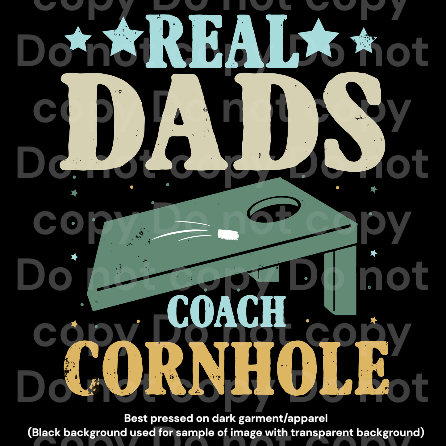 Dads Coach Cornhole Transfer Film 1694