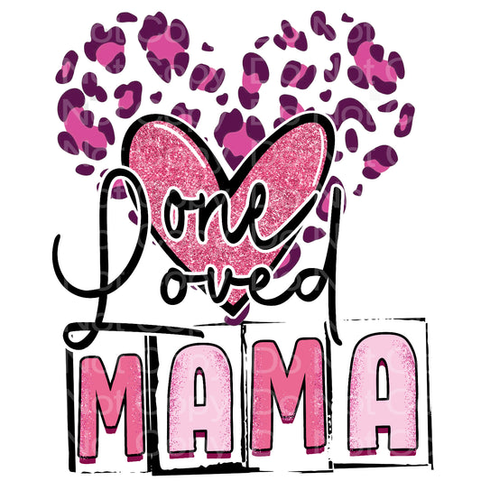 One Loved Mama cheetah Transfer Film 262