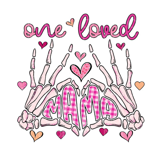 One Loved Mama Skeleton Transfer Film 263