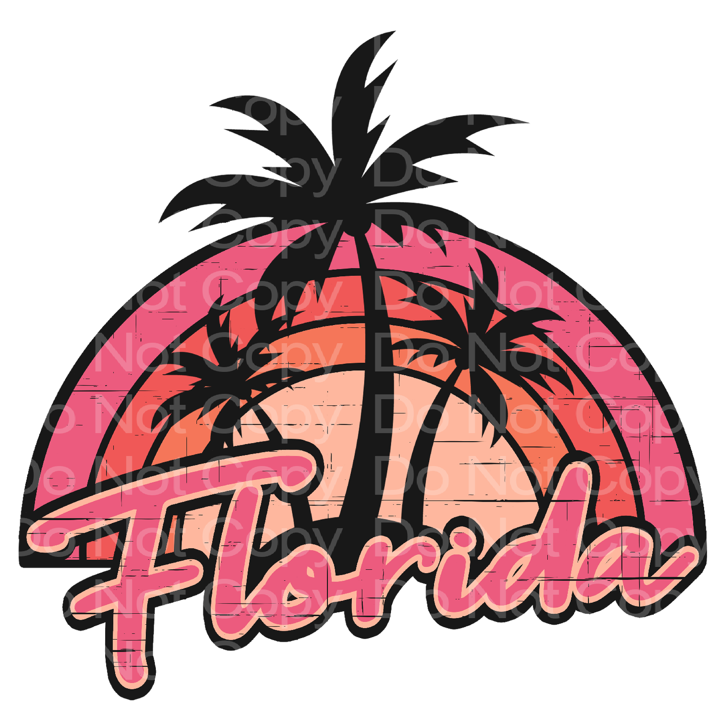 Pink Tropical Florida Transfer Film 908