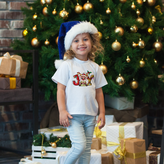 Christmas Reindeer Joy Kids Tee