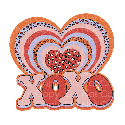 XOXO Heart Transfer Film 277
